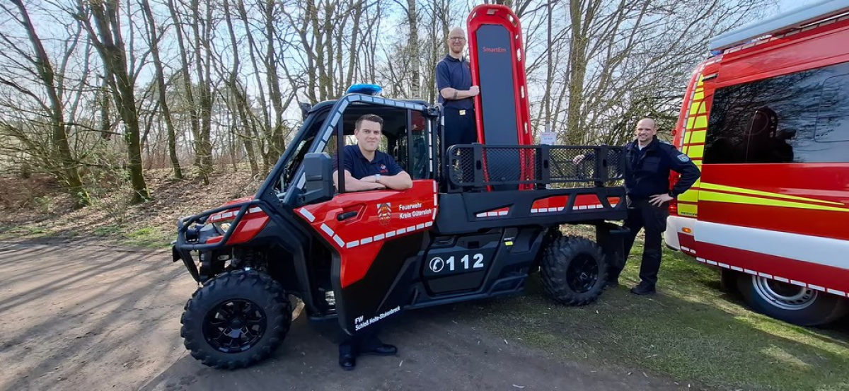 Neues geländegängiges Utility Task Vehicle (UTV) der Feuerwehr